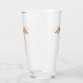 Goldene Ärztin oder Krankenschwester Caduceus Glas (Links)