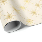 Goldene Atombombe Retro-Feiertag Geschenkpapier (Rolleneckpunkt)