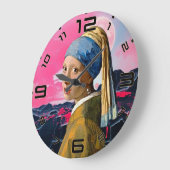 Goldene Attitude Retro Art Uhr (Winkel)