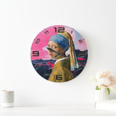 Goldene Attitude Retro Art Uhr (Zuhause)