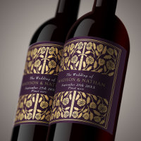 Goldene Aubergine Royal Mittelalterliches Schwert 