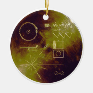 Goldene Aufzeichnungs-Töne des Voyager-1 und 2 von Keramikornament