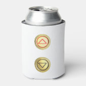 Goldene Aufzugsknöpfe für hoch und runter Dosenkühler (Kanne Vorderseite)