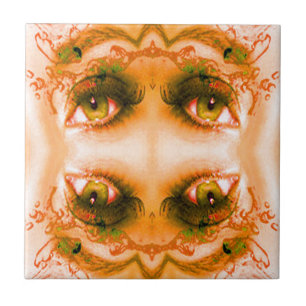 Goldene Augen Fliese