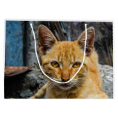 Goldene Augen Große Geschenktüte (Rückseite)