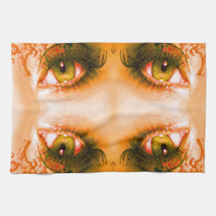 Goldene Augen Handtuch