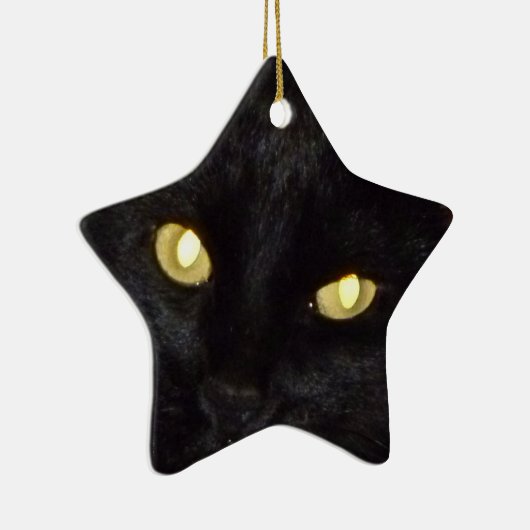 Goldene Augen Keramik Ornament (Rechts)