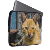 Goldene Augen Laptopschutzhülle (Vorne Rechts)