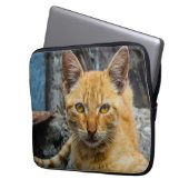 Goldene Augen Laptopschutzhülle (Vorderseite Links)