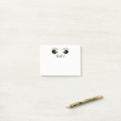 Goldene Augen Makeup Lashes Eyelashes Personalisie Post-it Klebezettel (Auf Schreibtisch)