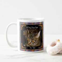 Goldene Augen psychedelisches Paisley Kaffeetasse