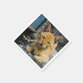 Goldene Augen Serviette (Ecke)