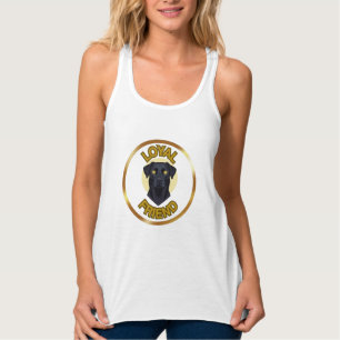 **Goldene Augen Treuer Hund – Minimalistisches Sch Tank Top