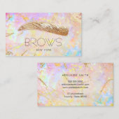 goldene Augenbrauen Visitenkarte (Vorne/Hinten)