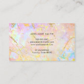 goldene Augenbrauen Visitenkarte (Rückseite)