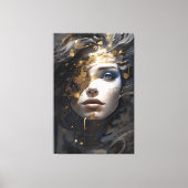 Goldene Aura Leinwanddruck (Vorderseite)