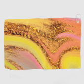Goldene Aurora Golfhandtuch (Horizontal)