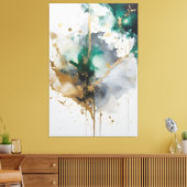 Goldene Aurora Leinwanddruck (Insitu (Wohnzimmer))