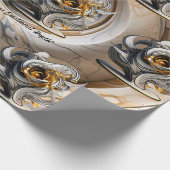 "Goldene Ausdrücke" Geschenkpapier (Ecke)