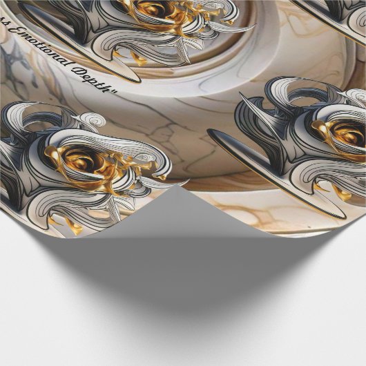 "Goldene Ausdrücke" Geschenkpapier (Ecke)