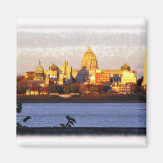 Goldene Aussicht auf Harrisburg, Pa Magnet