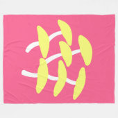 Goldene Auster-Fleece-Decke Fleecedecke (Vorderseite (Horizontal))