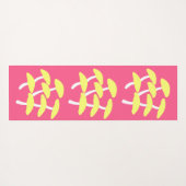 Goldene Austern-Yoga-Matte Yogamatte (Rückseite (Horizontal))