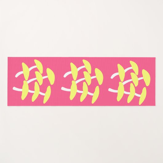 Goldene Austern-Yoga-Matte Yogamatte (Vorderseite (Horizontal))
