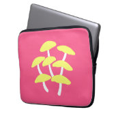 Goldene Austernpilz-Laptoptasche Laptopschutzhülle (Vorderseite Links)