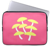 Goldene Austernpilz-Laptoptasche Laptopschutzhülle (Vorderseite)