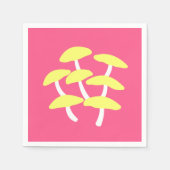 Goldene Austernpilz-Papier-Serviette Serviette (Vorderseite)