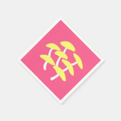 Goldene Austernpilz-Papier-Serviette Serviette (Ecke)