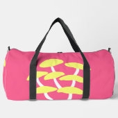 Goldene Austernpilz-Reisetasche Duffle Bag (Vorderseite)