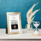 Goldene Auszeichnung für DIY-Logo Fotoplatte (Seite)