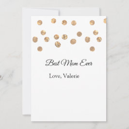 Goldene Bälle Glitzer Mama gibt Mutter je einen Na Einladung