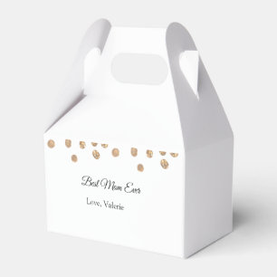 Goldene Bälle Glitzer Mama gibt Mutter je einen Na Geschenkschachtel