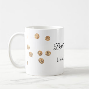 Goldene Bälle Glitzer Mama gibt Mutter je einen Na Kaffeetasse