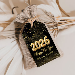 Goldene Ballon Jubel Silvester Party Geschenkanhän Geschenkanhänger