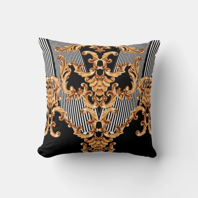 Goldene Barockschmuck Kissen (Vorderseite)