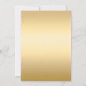 Goldene Bauble-Stars Weihnachtsfest Party Einladung (Rückseite)