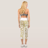 Goldene Bäume Capri Leggings (Rückseite)