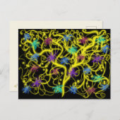 Goldene Bäume Christlich Moderne Prophetikkunst Postkarte (Vorne/Hinten)