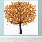 Goldene Bäume Leinwanddruck (Insitu (Holzboden))