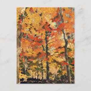 Goldene Bäume Postkarte