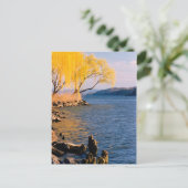 Goldene Bäume Postkarte (Stehend Vorderseite)