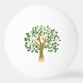 Goldene Bäume Tischtennisball (Vorderseite)