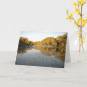 Goldene Bäume und Teich Karte (Gelbe Blume)