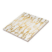 Goldene Baumrindenrisse Fliese (Seite)