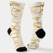 Goldene Baumrindenrisse Socken (Gewinkelt)
