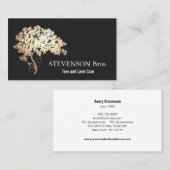 Goldene Baumwipfel Pflege Landschaft und Garten De Visitenkarte (Vorne/Hinten)